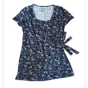 Motherhood Nursing Wrap around Top Size M